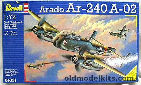 Revell 1/72 Ar-240 A-02 - Or A-01, 4331 plastic model kit